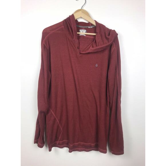 volcom maroon pullover larger leightweight‎ - Picture 6 of 7
